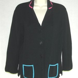 SPENSER JEREMY top Cardigan Colorblock Trim